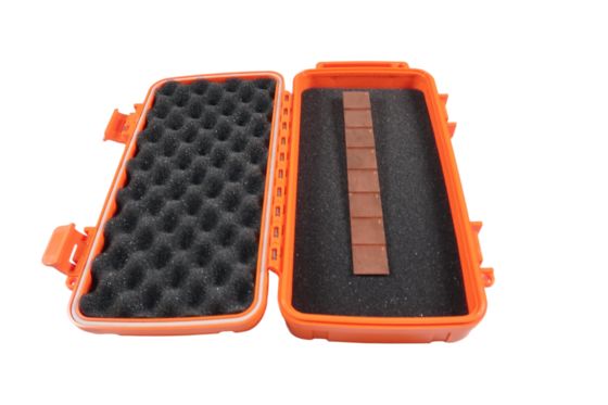 Metric 8 Step  Copper thickness 1 to 8mm NDT Ultrasonic Calibration Block