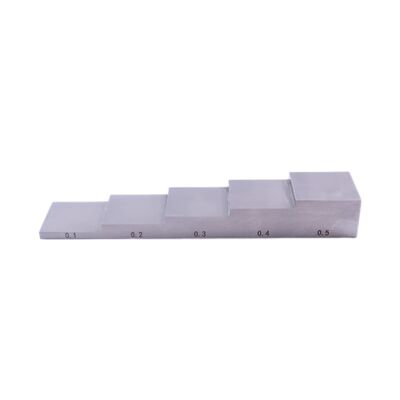 5-staps kalibratieblok met 0,1-0,2-0,3-0,4-0,5 inch dikte voor ultrasoon onderzoek