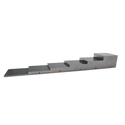 1018 Staal 6 stappen kalibratie blok met 1-3-5-7-10-15 mm dikte voor ultrasone testen